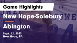 New Hope-Solebury  vs Abington  Game Highlights - Sept. 12, 2023