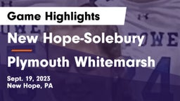 New Hope-Solebury  vs Plymouth Whitemarsh  Game Highlights - Sept. 19, 2023