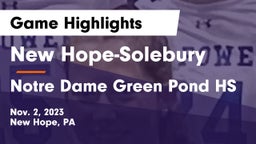 New Hope-Solebury  vs Notre Dame Green Pond HS Game Highlights - Nov. 2, 2023