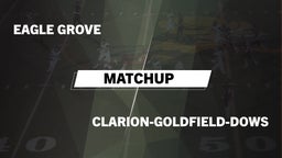 Matchup: Eagle Grove vs. Clarion-Goldfield  2016