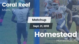 Matchup: Coral Reef vs. Homestead  2018