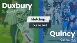 Matchup: Duxbury vs. Quincy  2016