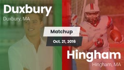 Matchup: Duxbury vs. Hingham  2016