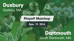 Matchup: Duxbury vs. Dartmouth  2016