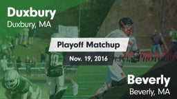 Matchup: Duxbury vs. Beverly  2016