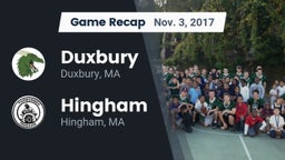 Recap: Duxbury  vs. Hingham  2017