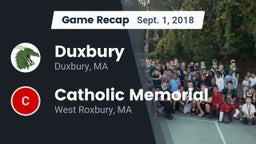 Recap: Duxbury  vs. Catholic Memorial  2018