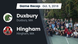 Recap: Duxbury  vs. Hingham  2018