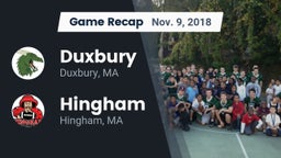 Recap: Duxbury  vs. Hingham  2018