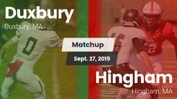 Matchup: Duxbury vs. Hingham  2019