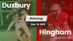 Matchup: Duxbury vs. Hingham  2019