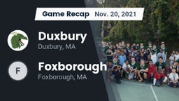Recap: Duxbury  vs. Foxborough  2021