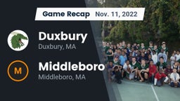Recap: Duxbury  vs. Middleboro  2022