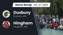 Recap: Duxbury  vs. Hingham  2023