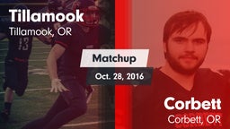 Matchup: Tillamook vs. Corbett  2016