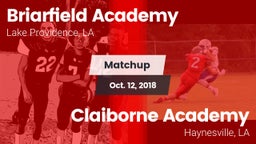 Matchup: Briarfield Academy vs. Claiborne Academy  2018