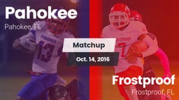 Matchup: Pahokee vs. Frostproof  2016