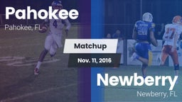 Matchup: Pahokee vs. Newberry  2016