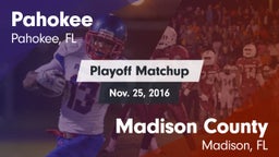 Matchup: Pahokee vs. Madison County  2016