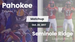 Matchup: Pahokee vs. Seminole Ridge  2017