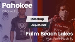 Matchup: Pahokee vs. Palm Beach Lakes  2018