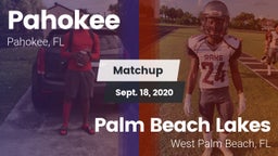 Matchup: Pahokee vs. Palm Beach Lakes  2020