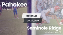 Matchup: Pahokee vs. Seminole Ridge  2020