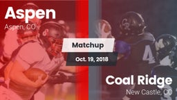 Matchup: Aspen vs. Coal Ridge  2018