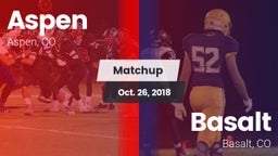 Matchup: Aspen vs. Basalt  2018