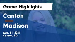 Canton  vs Madison  Game Highlights - Aug. 31, 2021