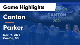 Canton  vs Parker  Game Highlights - Nov. 2, 2021