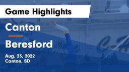 Canton  vs Beresford  Game Highlights - Aug. 23, 2022