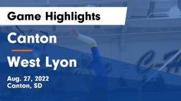 Canton  vs West Lyon Game Highlights - Aug. 27, 2022