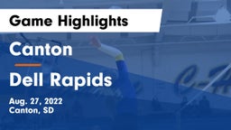 Canton  vs Dell Rapids  Game Highlights - Aug. 27, 2022