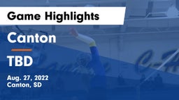 Canton  vs TBD Game Highlights - Aug. 27, 2022