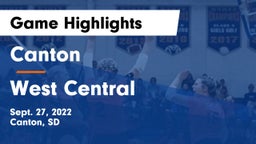 Canton  vs West Central  Game Highlights - Sept. 27, 2022
