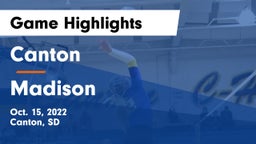 Canton  vs Madison  Game Highlights - Oct. 15, 2022