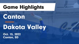 Canton  vs Dakota Valley Game Highlights - Oct. 15, 2022