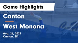 Canton  vs West Monona Game Highlights - Aug. 26, 2023