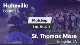 Matchup: Hahnville vs. St. Thomas More  2016