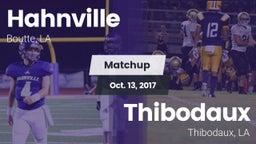 Matchup: Hahnville vs. Thibodaux  2017