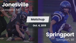 Matchup: Jonesville vs. Springport  2019