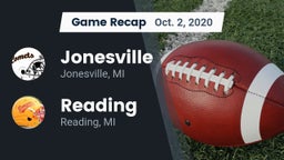 Recap: Jonesville  vs. Reading  2020