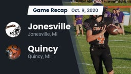 Recap: Jonesville  vs. Quincy  2020