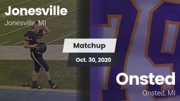 Matchup: Jonesville vs. Onsted  2020