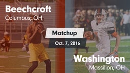 Matchup: Beechcroft vs. Washington  2016