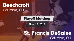 Matchup: Beechcroft vs. St. Francis DeSales  2016