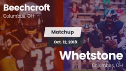 Matchup: Beechcroft vs. Whetstone  2018