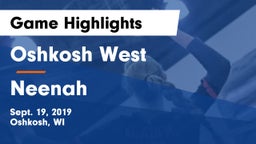 Oshkosh West  vs Neenah  Game Highlights - Sept. 19, 2019