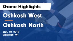 Oshkosh West  vs Oshkosh North  Game Highlights - Oct. 10, 2019